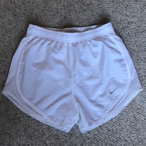 Nike White Dri-Fit Shorts